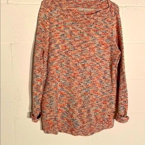 LOFT boatneck sweater multicolor LN  long sleeve M